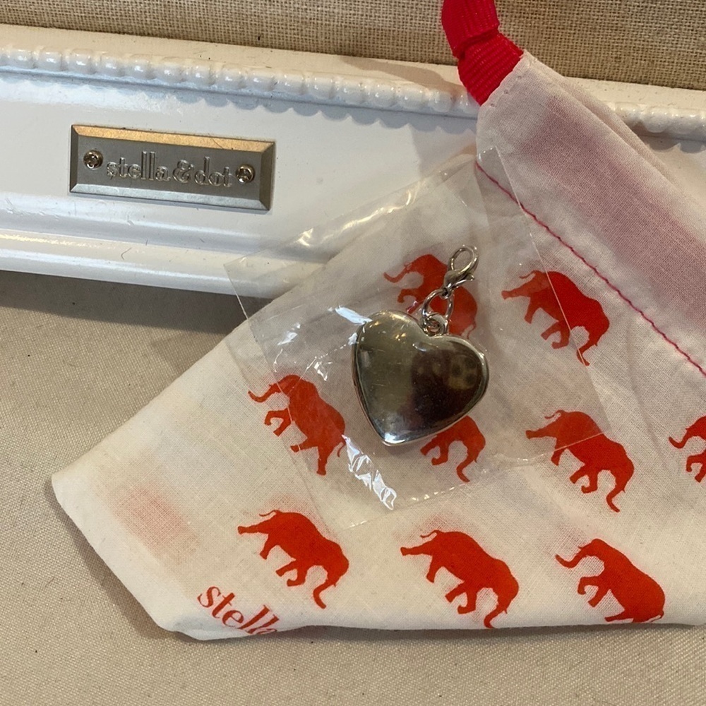 Heart silver  charm by Stella and Dot